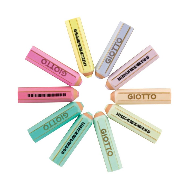 COLOURED ERASER HAPPY GOMA PASTEL