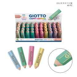 COLOURED ERASER HAPPY GOMA PASTEL