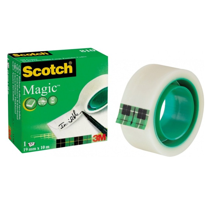 SELLOTAPE WHITE INVISIBLE 19mm