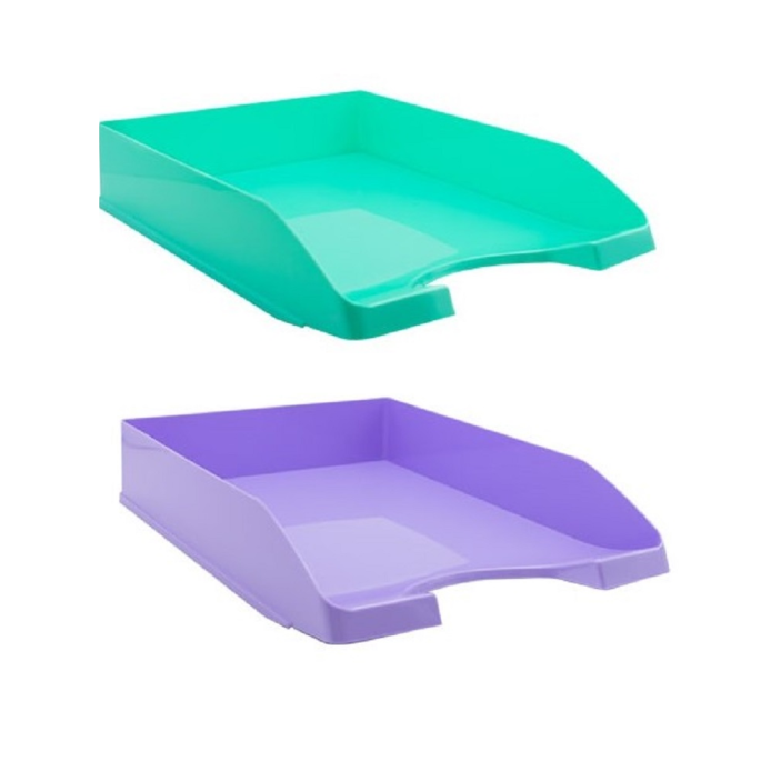 PLASTIC DESK TRAY - PASTEL COLOURS