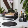 METAL DESK TRAY - BLACK