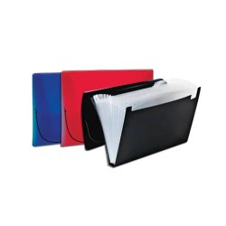 A4 ACCORDION FOLDER WITH ELASTIC CLOSURE