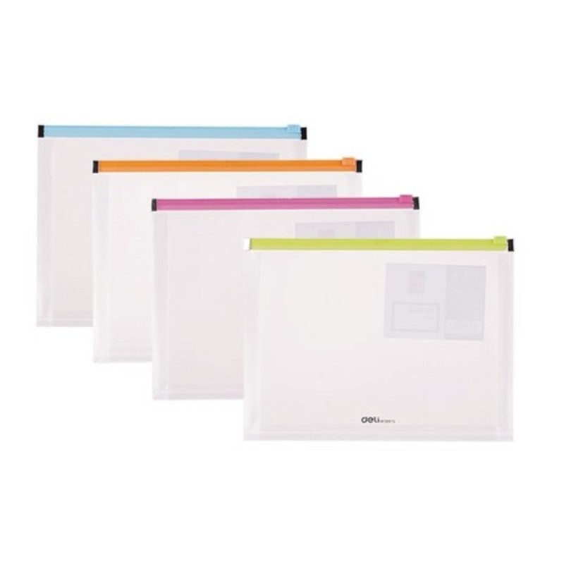 A4 TRANSPARENT FOLDER WITH ZIPPER, RIO SERIES