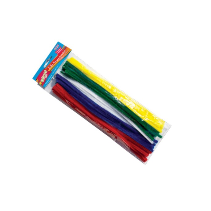 CHENILLE STEMS 50 pcs MULTICOLORED