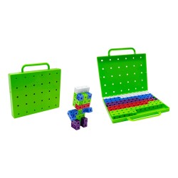 ARITHMETIC CUBES GREEN CASE 100 PIECES